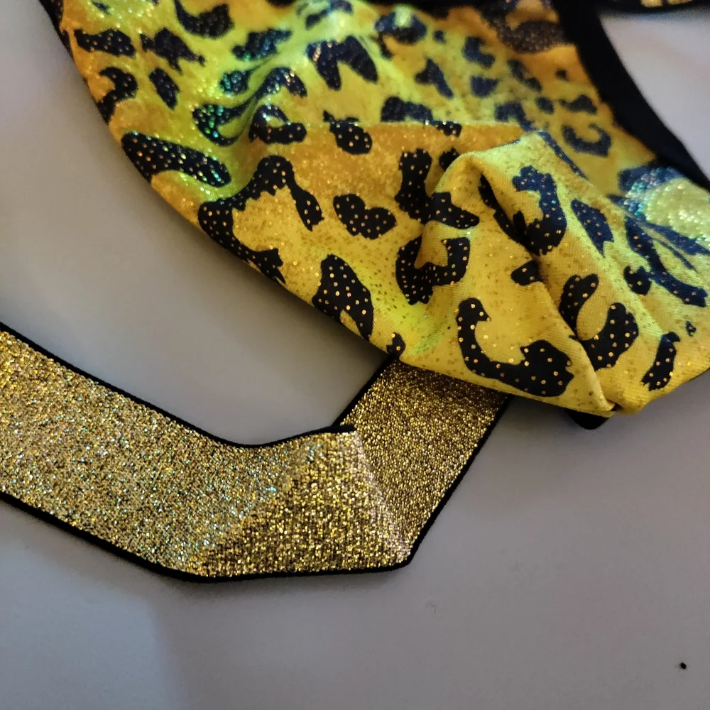 Andrew Christian Glam Leopard Jock gold S L NWT - Picture 3 of 7